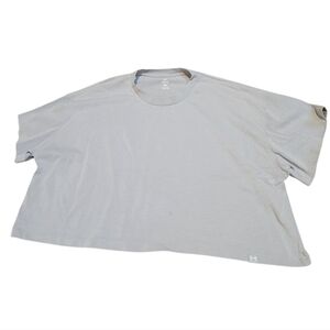 UNDER ARMOUR Women's Asphalt Gray Cropped T-Shirt
